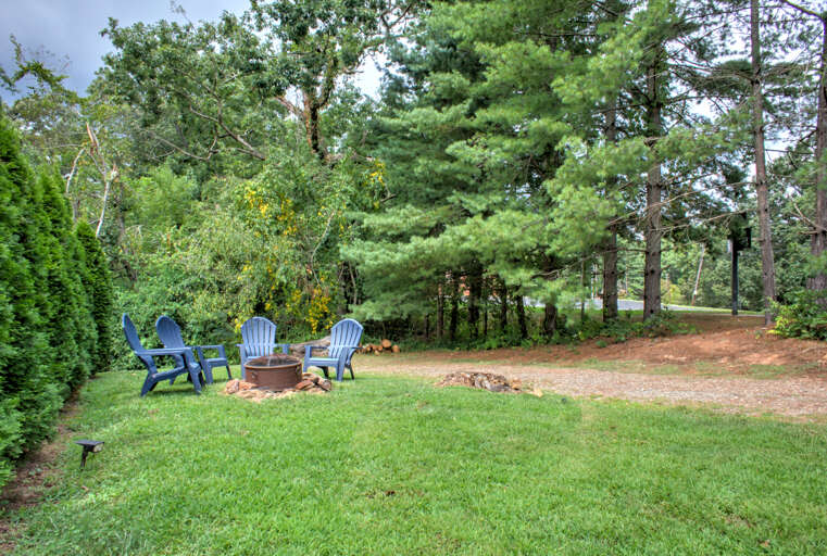 Fire Pit Area Perfect for Roasting Marshmallows and Stargazing