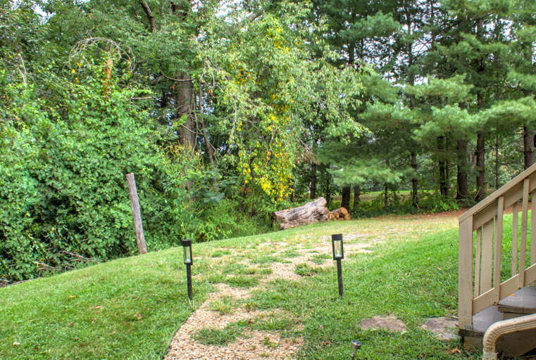 Path to Fire Pit & Parking Area