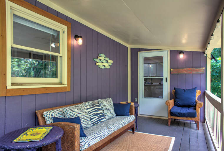 Covered Deck w/ Outdoor Seating Covered Deck w/ Outdoor Seating