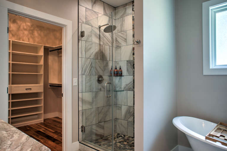 Main Suite/Bedroom One - Attached Bathroom with Walk-In Shower & Closet