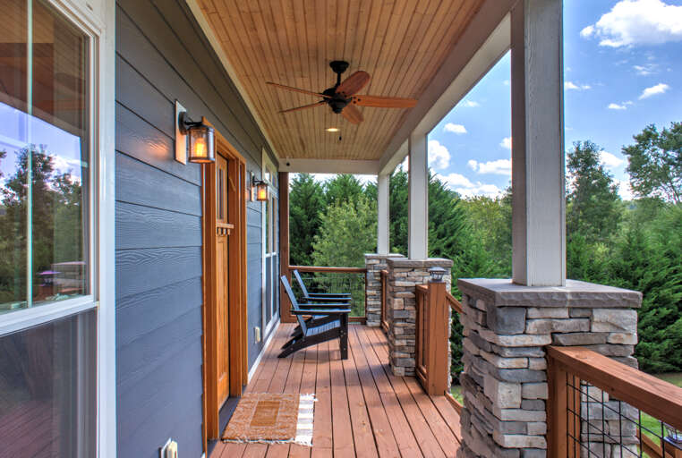 Morning Coffee Under the Covered Porch