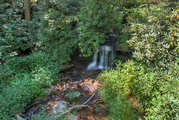 Private Waterfall at Neighboring Property