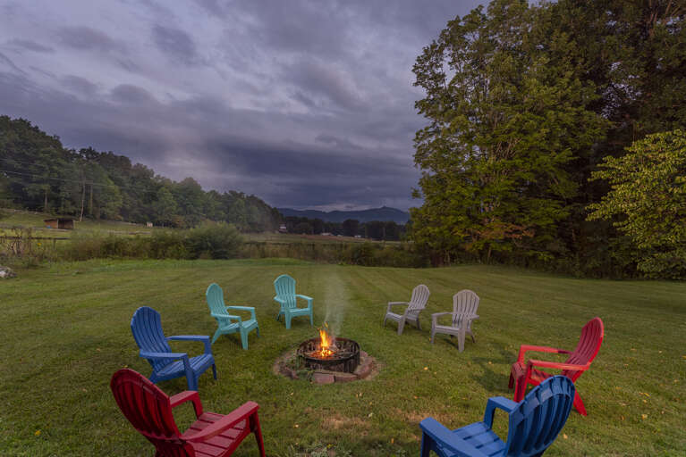 Fire Pit Area at Twilight Fire Pit Area at Twilight