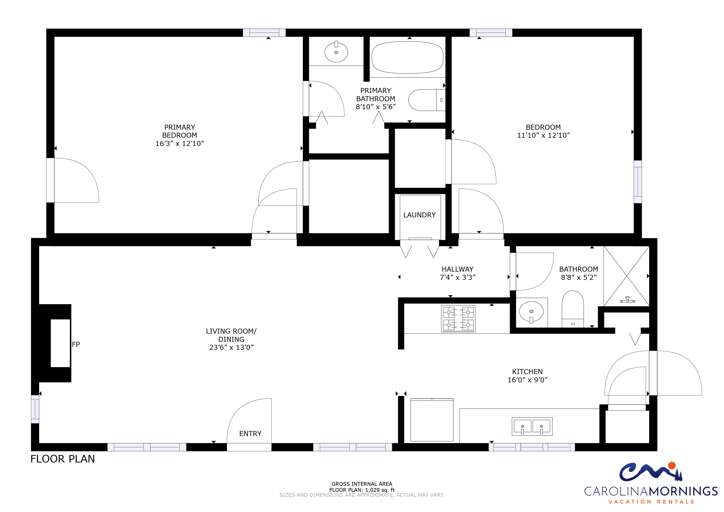 Little Bit Log Cabin Floorplan