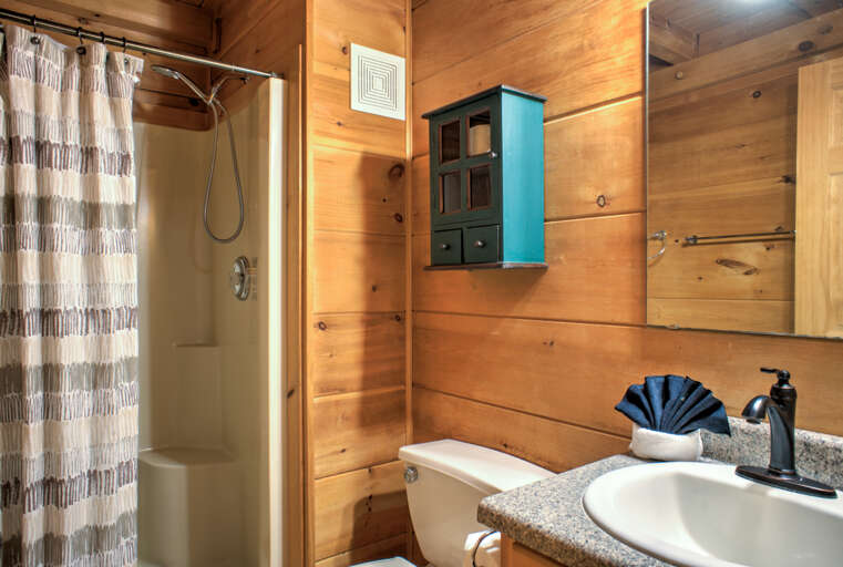 Shared Shower Bath in Hallway