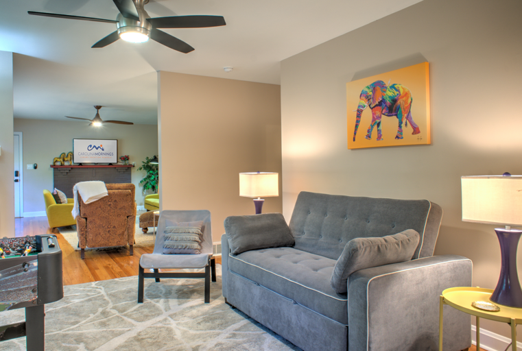 Living Area w/ Bonus Sleeper Sofa