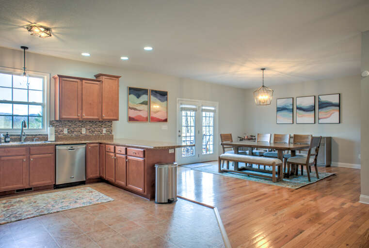 Chef's Kitchen, Dining, & Deck Access