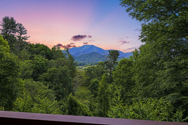 Covered Deck w/ Mountain Views