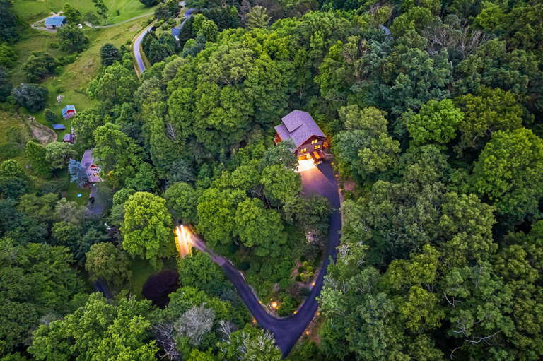 Aerial View of Driveway & Parking