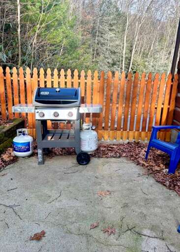 Gas Grill on Back Patio