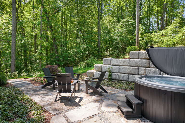 Relax in the Hot Tub or Gather around the Fire Pit