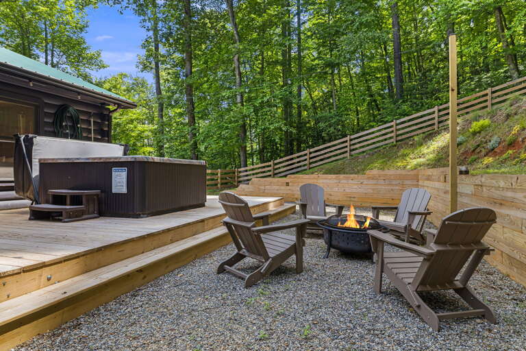 Fire Pit & Hot Tub Area Fire Pit & Hot Tub Area