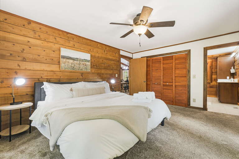 Main Suite/Bedroom One - King Bed w/ Attached Shower Bath Main Suite/Bedroom One - King Bed w/ Attached Shower Bath