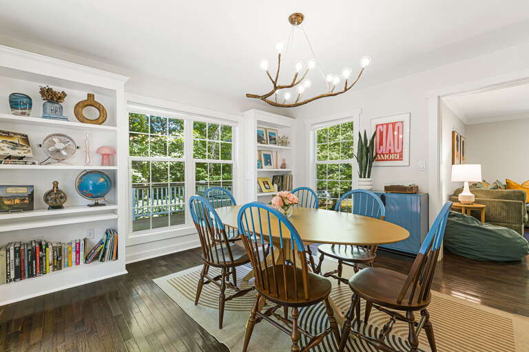 Dining Area w/ Natural Lighting & Wooded Views Dining Area w/ Natural Lighting & Wooded Views