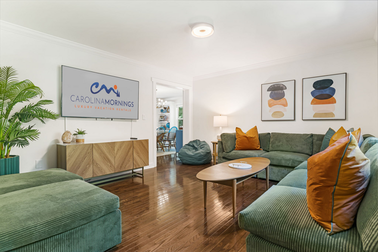 Living Area w/ Smart TV - Family Movie Night In Living Area w/ Smart TV - Family Movie Night In