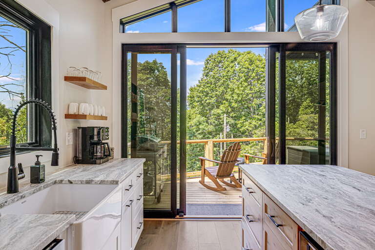 Easy Access From Grill Area To the Kitchen