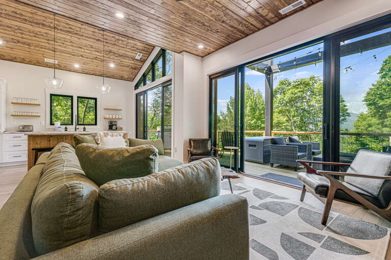 Living Area w/ Deck Access