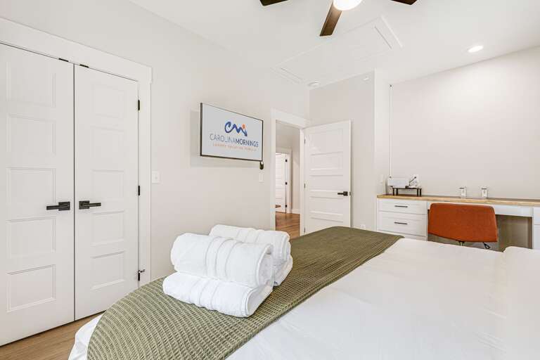 Bedroom Three - King Bed w/ Smart TV & Office Space