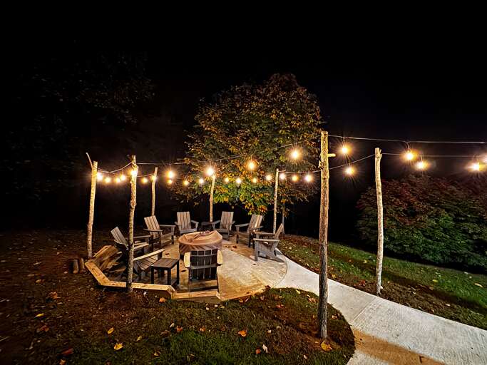 Fire Pit At Night