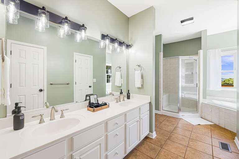 Main Suite/Bedroom One - Attached Full Bath w/ Dual Vanities