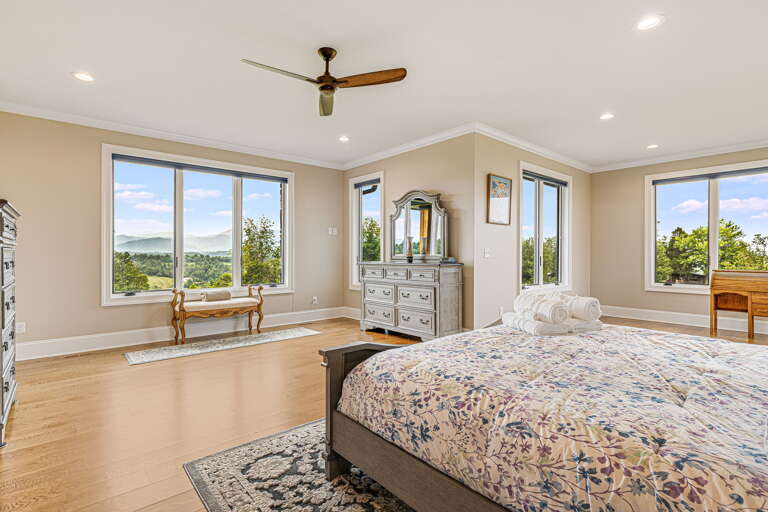 Main Suite/Bedroom One - w/ Mountain Views