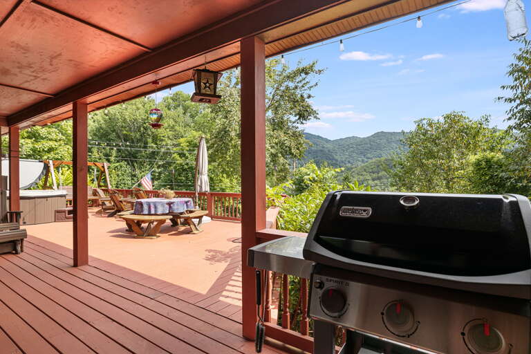 Deck w/ Gas Grill For the Grillmaster Of the Group