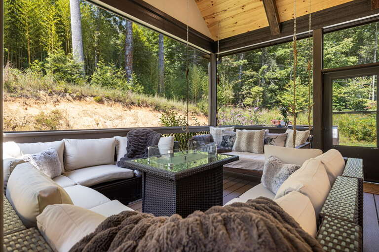 Ample Seating By the Gas Fire Table
