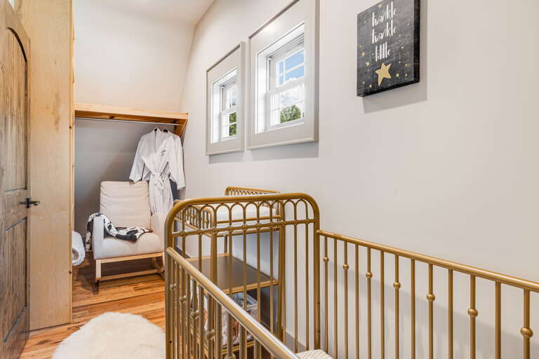 Bedroom Five - Attached Nursery w/ Nursing Rocker & Crib