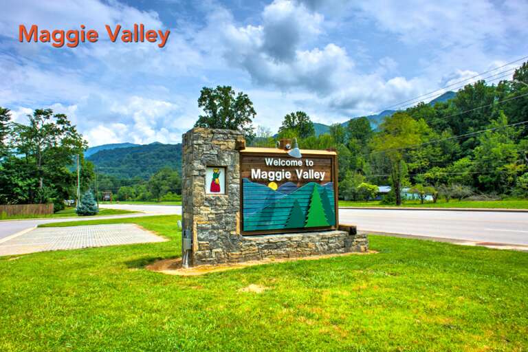 Maggie Valley Highlights - Maggie Valley Welcome Sign