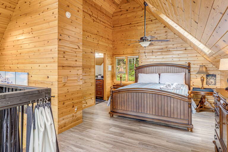 Upper Level Loft - Bedroom Two - King Bed w/ Attached Full Bath
