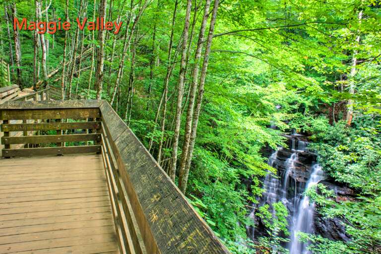 Maggie Valley Highlights - Public Deck & Soco Falls