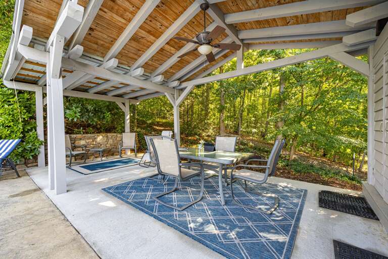 Covered Outdoor Dining and Seating Area