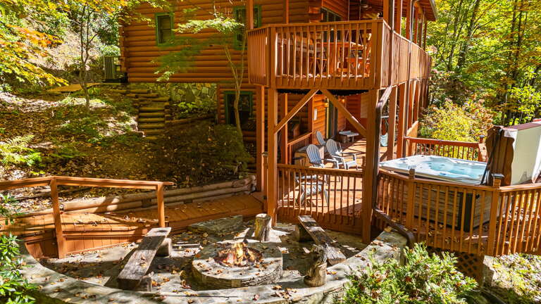 Fire Pit and Hot Tub