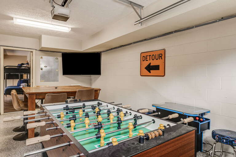 Foosball Table & Checkers