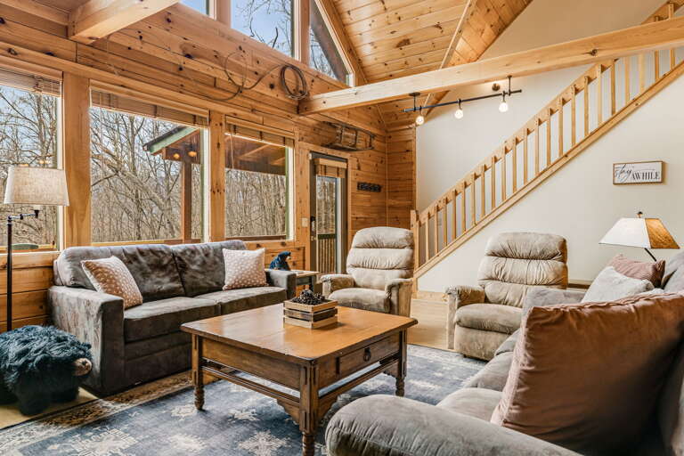 Living Area w/ Deck Access Living Area w/ Deck Access