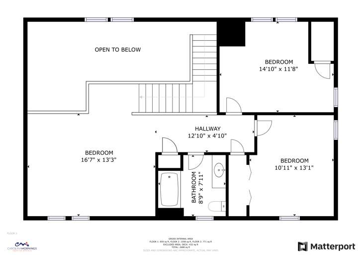 Whispering Falls Cabin Floorplan
