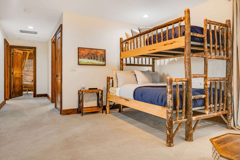 Open Sleeping Loft -Fourth Sleeping Area - Twin & Full Beds (Bunk Beds)