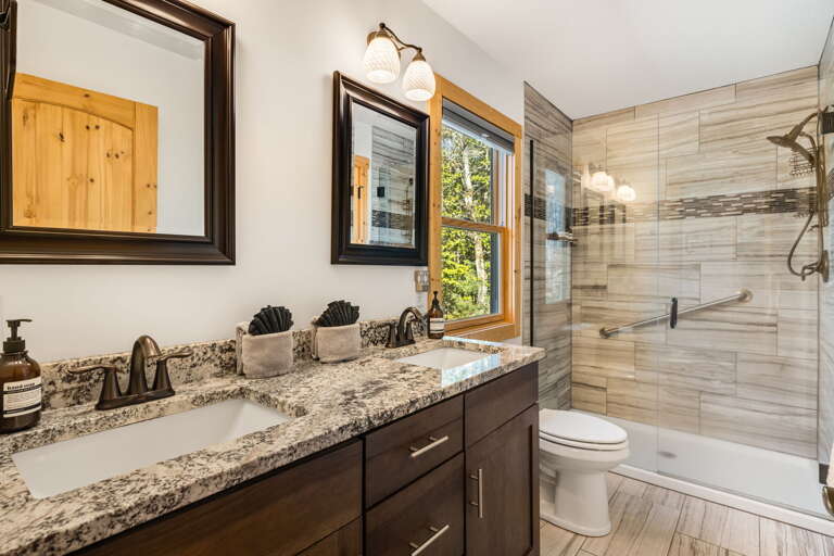 Main Level - Shared Shower Bath Attached To Bedroom One