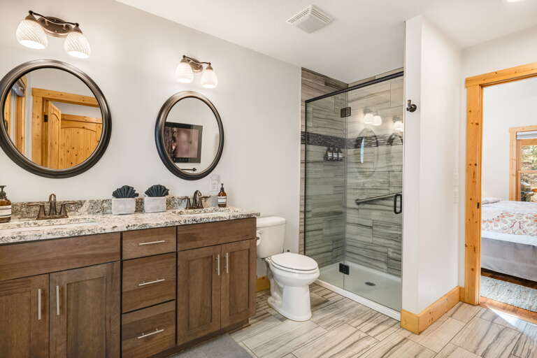 Serenade Shores - Main Suite/Bedroom Two - Attached Shower Bath w/ Dual Vanities