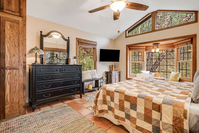 Bedroom Two - King Bed w/ Smart TV Bedroom Two - King Bed w/ Smart TV