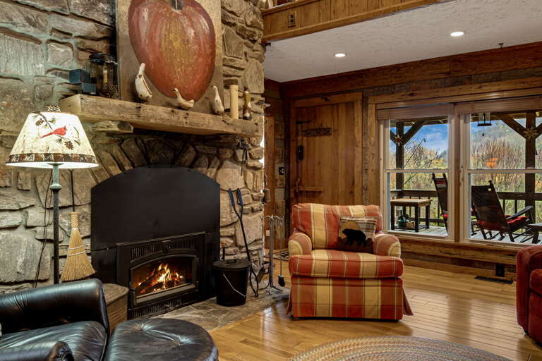 Cozy Up By the Wood Fireplace Cozy Up By the Wood Fireplace