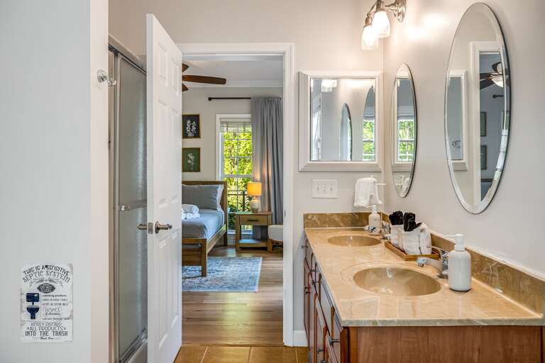 Main Suite/Bedroom One - Attached Full Bath w/ Dual Vanities