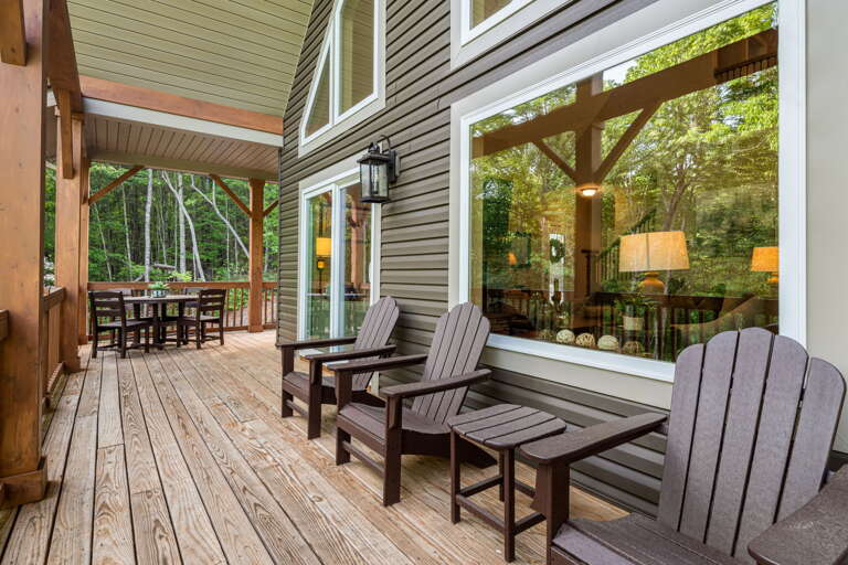 Covered Deck w/ Outdoor Seating and Dining