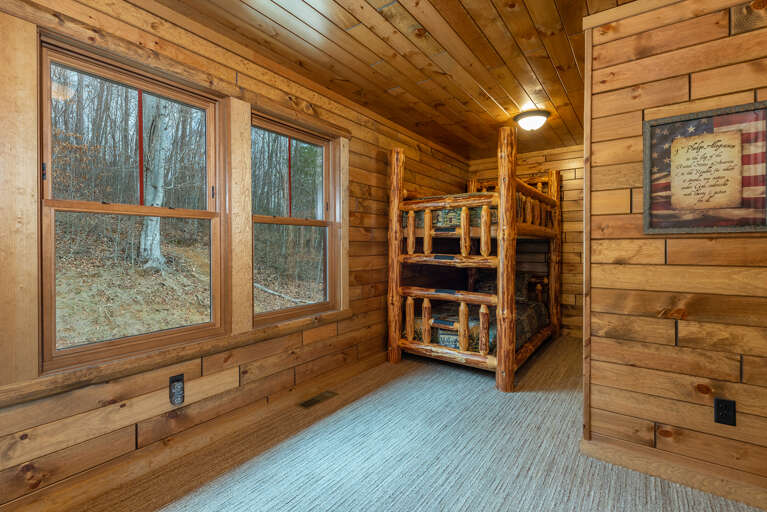 Open Sleeping Loft - Twin Bunk Beds