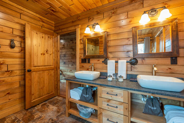 Main Suite/Bedroom Two - Attached Full Bath w/ Dual Vanities