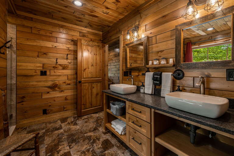 Attached Full Bath w/ Dual Vanities