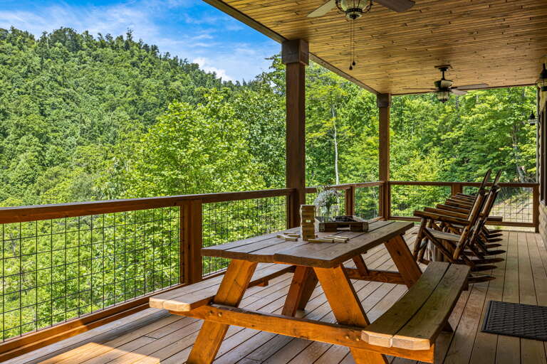 Covered Porch with Seating Area Covered Porch with Seating Area