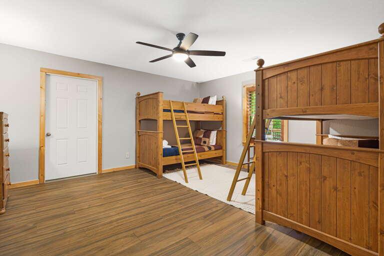 Bedroom Five - Four Twin Bunk Beds