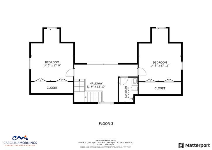Sydney Falls Cabin Floorplan