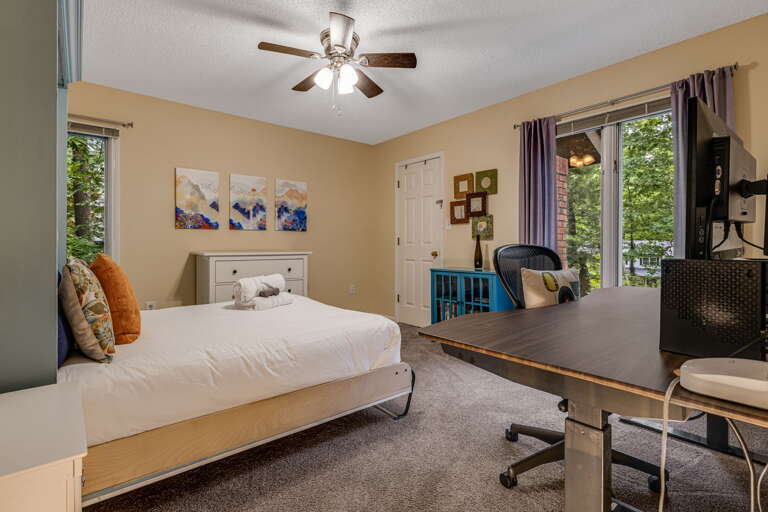 Bedroom Three - Full Murphy Bed w/ Dedicated Workspace
